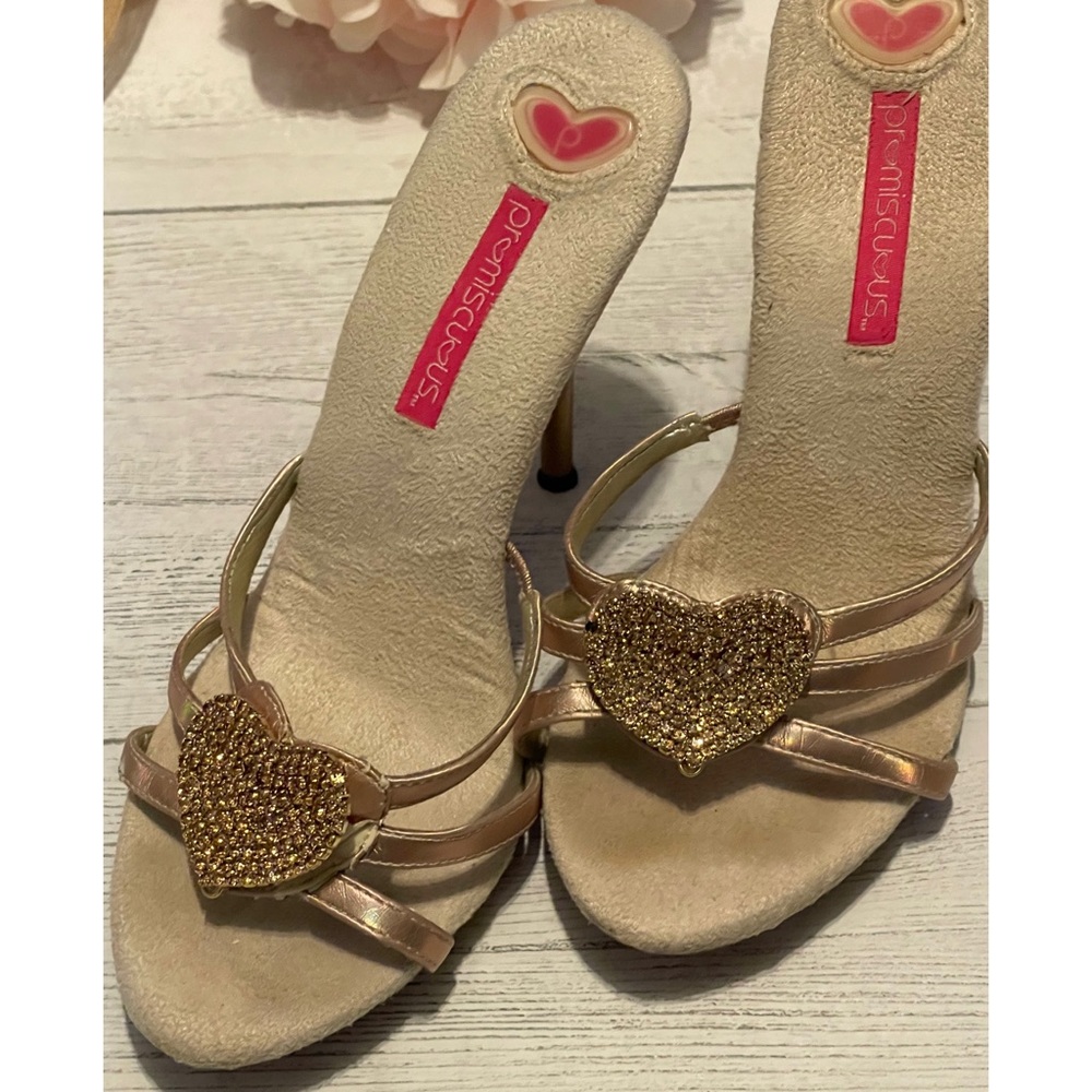 PR💗MISCU💗US GOLDEN SANDALS - Picture 5 of 10
